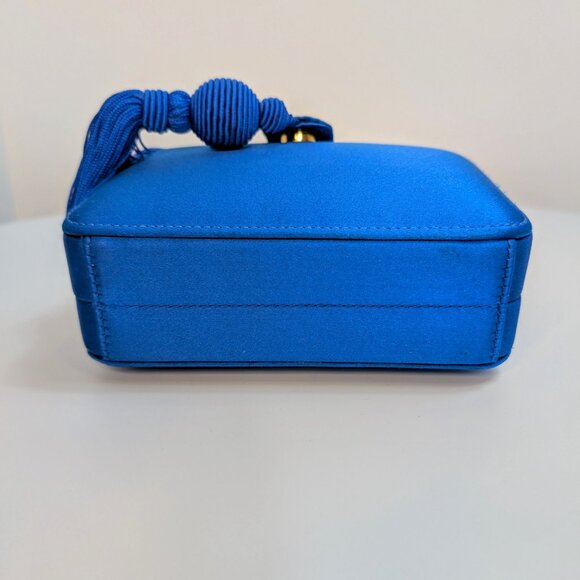Loewe Blue Box Chain Clutch with Tassel - Picture 7 of 16